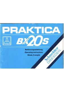 Praktica (VEB) BX 20 S manual. Camera Instructions.